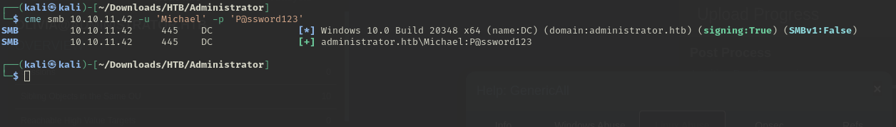 Michael Password Change success