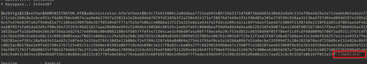 Ethan Password Cracked
